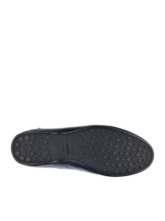 Byron Δερμάτινα Ανδρικά Loafers σε Μπλε Χρώμα