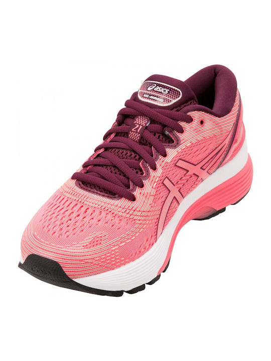 Gel-Nimbus 21 Damen Sportschuhe Laufen Pink Cameo / Baked Pink