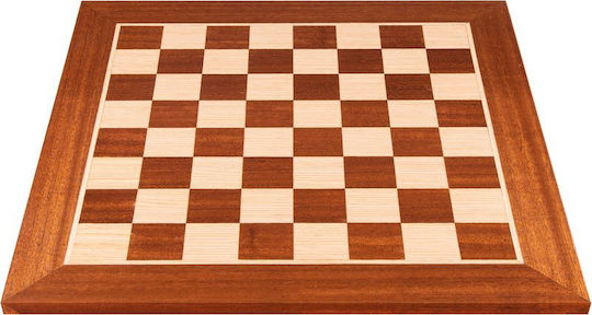 Manopoulos Mahogany Wood & Oak Inlaid Handgefertigt Schach aus Holz 40x40cm WB40M