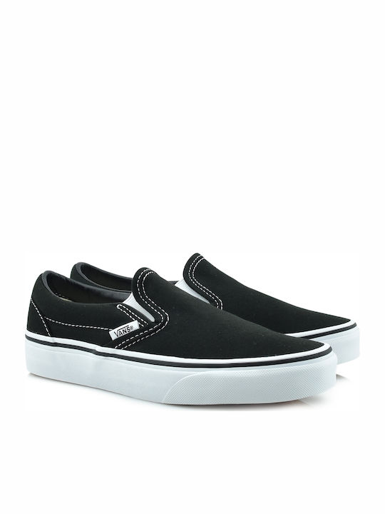 Men's Canvas Slip-Ons Black