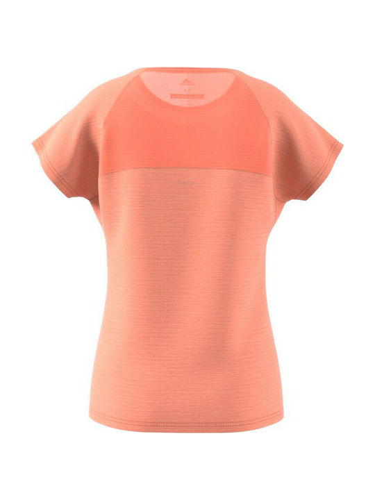 Adidas Kids T-shirt Orange Dotty Girl's