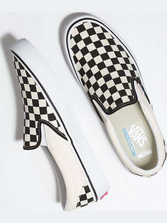 Checkerboard Πάνινα Ανδρικά Slip-On Λευκά