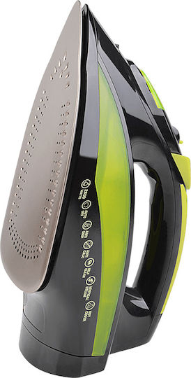 ECG NZ 280 NZ280 Steam Iron 2600W with Stainless Steel Plate and Continuous Steam Supply 30g/min