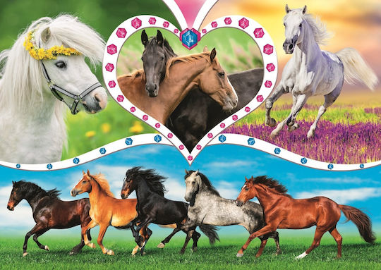 Puzzle pentru Copii Horses 200buc Trefl