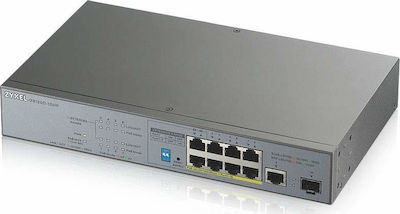 Zyxel GS1300-10HP Unmanaged L2 PoE+ Switch με 9 Θύρες Gigabit (1Gbps) Ethernet και 1 SFP Θύρα