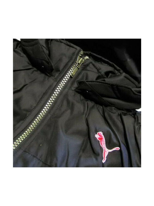 Kids' Sports Jacket Short with Hood Black