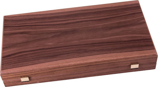 Manopoulos American Walnut Χειροποίητο Τάβλι Ξύλινο με Πούλια 38x38cm