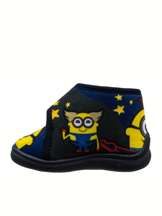 Mini Max Anatomic Kids Slipper Ankle Boot Navy Blue Astio