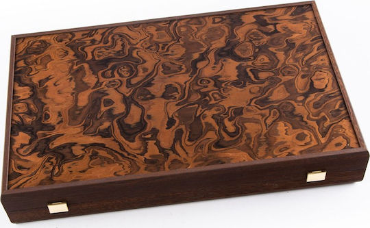 Manopoulos California Walnut Burl Lucrat manual Table Lemn cu Piese 30x30cm