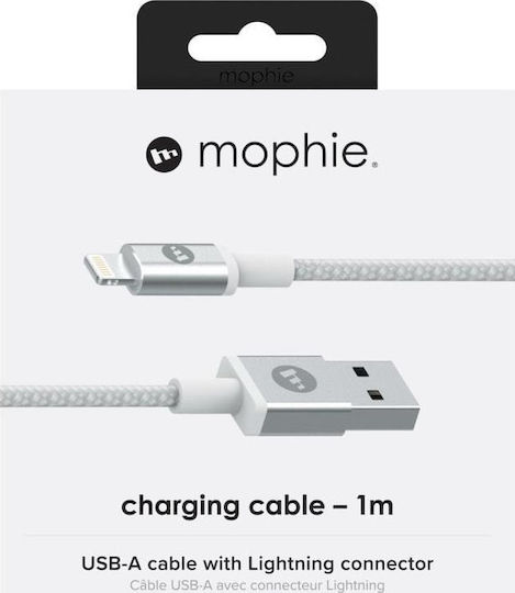 Mophie Braided USB to Lightning Cable Λευκό 1m (409903213)