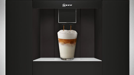 Neff Automatic Espresso Machine Built-in 1600W Pressure 19bar with Grinder and Wi-Fi Black C17KS61H0