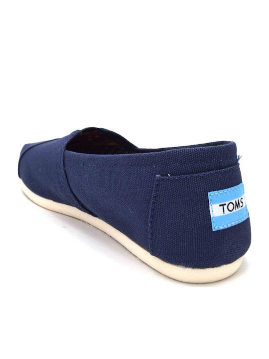 Classic Alpargatas Women's Fabric Espadrilles Navy Blue