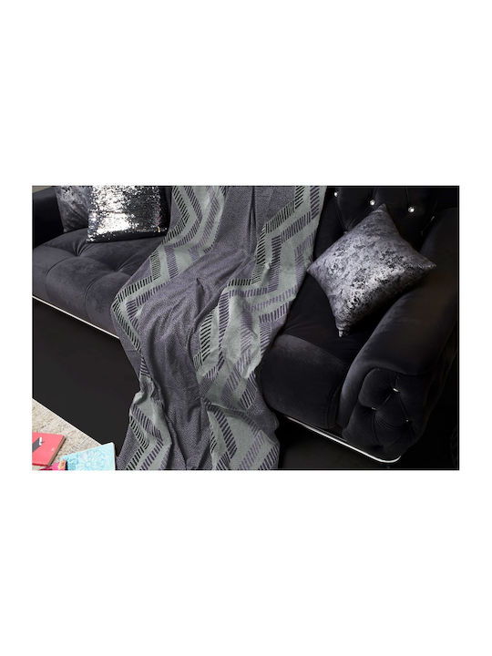 Mc Decor 236 Ριχτάρι Πολυθρόνας Chenille 180x180εκ. Lila