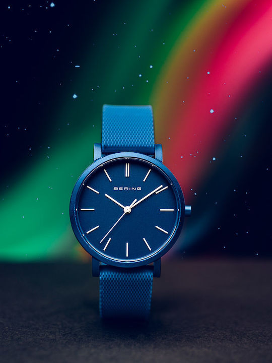 Bering Time True Aurora Ρολόι Μπαταρίας με Καουτσούκ Λουράκι Bering Time True Aurora Ρολόι Μπαταρίας με Καουτσούκ Λουράκι