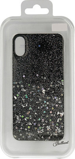 Vennus Brilliant Back Cover Σιλικόνης Μαύρο (iPhone XS Max)