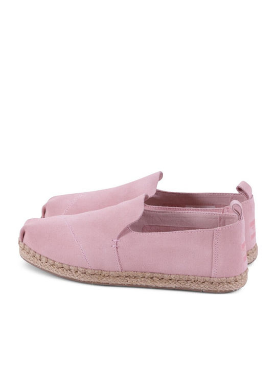 Deconstructed Alpargatas Women's Suede Espadrilles Pink