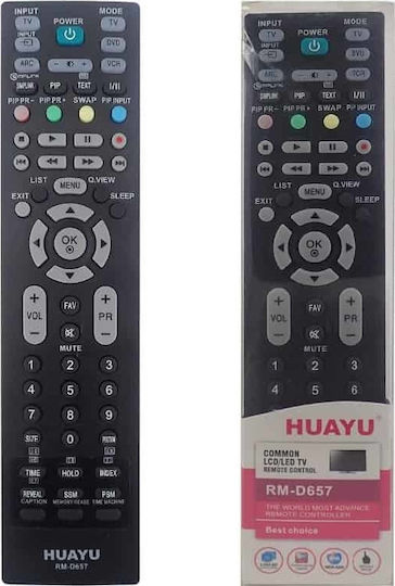 Huayu Συμβατό Τηλεχειριστήριο RM-D657 για Τηλεοράσεις LG