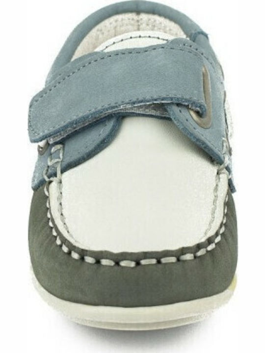 Boys Anatomic Leather Moccasins with Velcro Multicolour