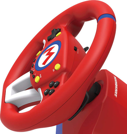 Hori Mario Kart Racing Wheel Pro Mini Steering Wheel with Pedals for Switch with 270° Rotation
