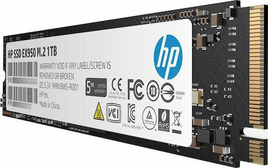 HP EX950 SSD 1TB M.2 NVMe PCI Express 3.0 5MS23AA
