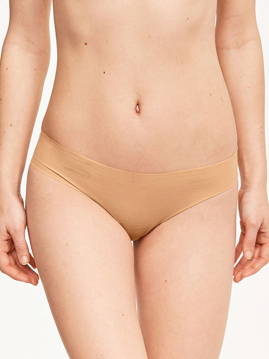 Zero Hipster Γυναικεία String 2Pack χωρίς Ραφές Μπεζ