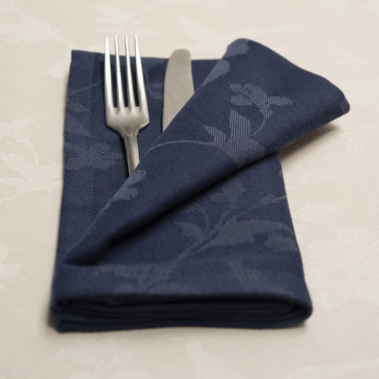 Laura Ashley Πετσέτα Φαγητού Midnight Uni Μπλε 46x46εκ.