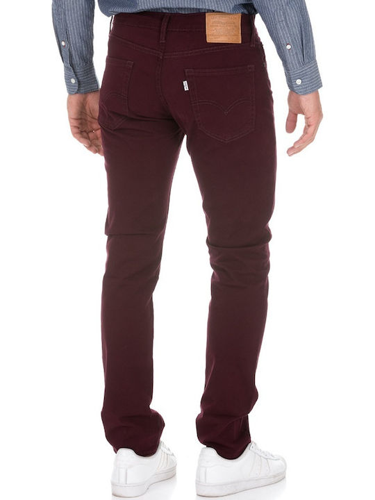 Levi's 511 Men's Jeans Pants in Slim Fit Wine
