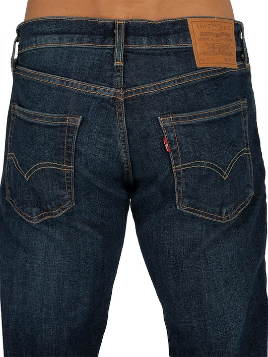 511 Pantaloni Jeans pentru Bărbați cu Croială Slim Albastru