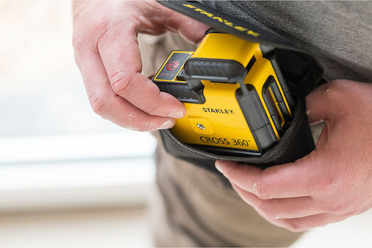 Stanley Αυτορυθμιζόμενο Γραμμικό Αλφάδι Laser Κόκκινης Δέσμης με Εύρος Εργασίας 20m