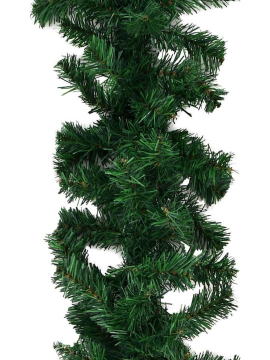 vidaXL 5m PVC Christmas Garland Green 500cm 1pc