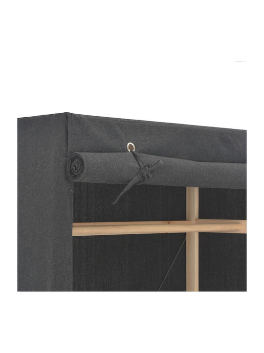 vidaXL Fabric Wardrobe in Gray Color 79x40x170cm