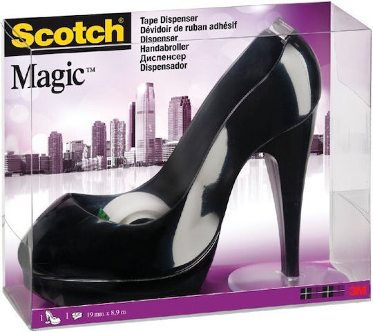 3M Βάση με Σελοτέιπ Scotch 19mm x 9m Μαύρο