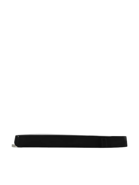 vidaXL Plastic Soft Close Toilet Seat Black 46cm