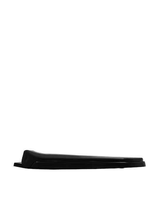 vidaXL Καπάκι Λεκάνης Soft Close Πλαστικό 46x36.5cm Μαύρο