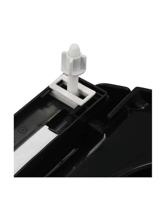 vidaXL Καπάκι Λεκάνης Soft Close Πλαστικό 46x36.5cm Μαύρο