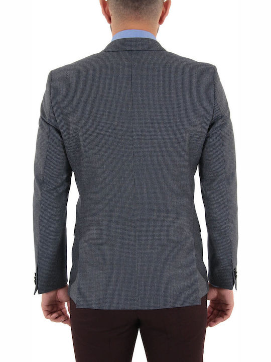 Arti Men's Winter Suit Jacket Slim Fit Blue