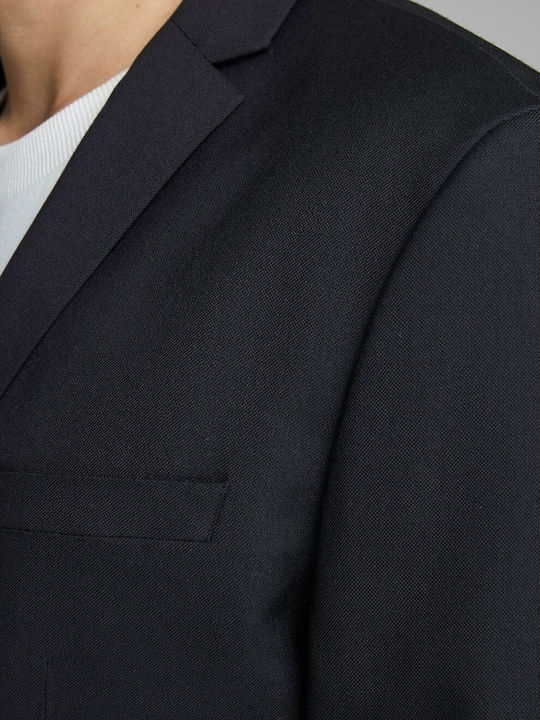 Men's Winter Suit Jacket Slim Fit Black