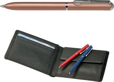 Online Mini Wallet Pen Ballpoint with Black Ink Bronze