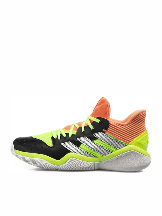 Harden Stepback Niedrig Basketballschuhe Core Black / Signal Coral / Dash Grey