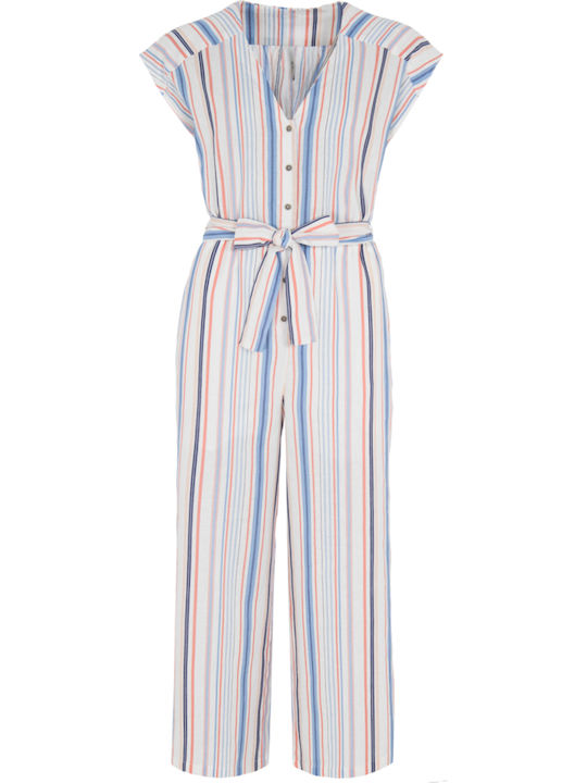 Querina Women's Short-sleeved One-piece Suit Multicolored