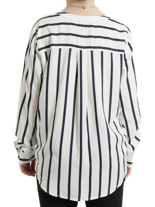 Only Women's Striped Long Sleeve Shirt