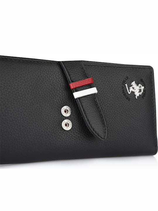 Large Leather Women's Wallet Classic Black