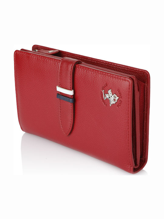 Large Leather Women's Wallet Classic Red