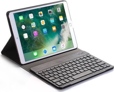 Bluetooth Flip Cover Piele artificială cu Tastatură Engleză SUA Negru (iPad Air 2019 / iPad Pro 2017 10.5" - iPad Air 2019 / iPad Pro 2017 10.5")