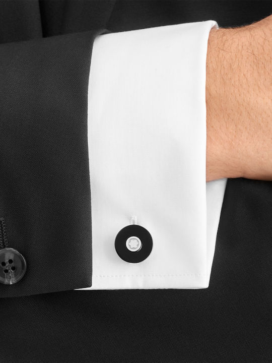 MontBlanc Мансети от Inox в Черен Цвят