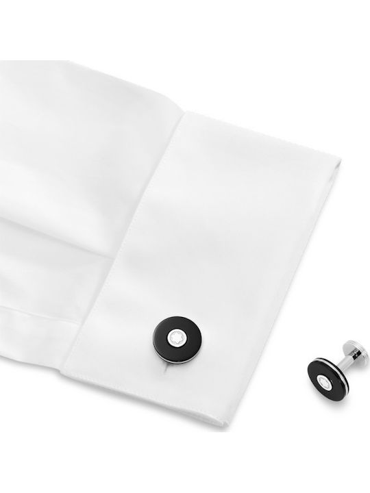 MontBlanc Мансети от Inox в Черен Цвят