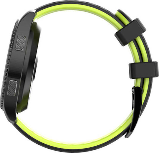 DAS.4 SG10 Stainless Steel Smartwatch με Παλμογράφο (Μαύρο)