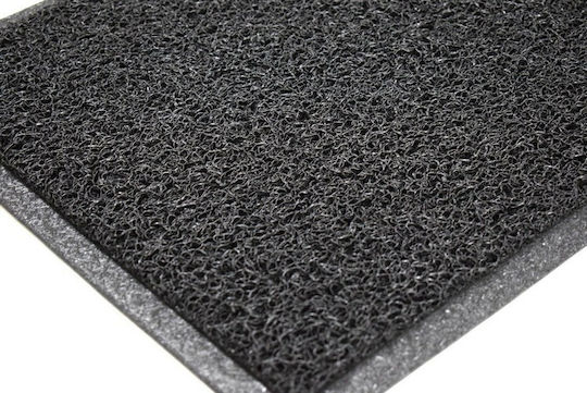Eurofil Fußmatte Teppich mit rutschfester Unterlage Luxor Black 60x90cm Dicke 12mm
