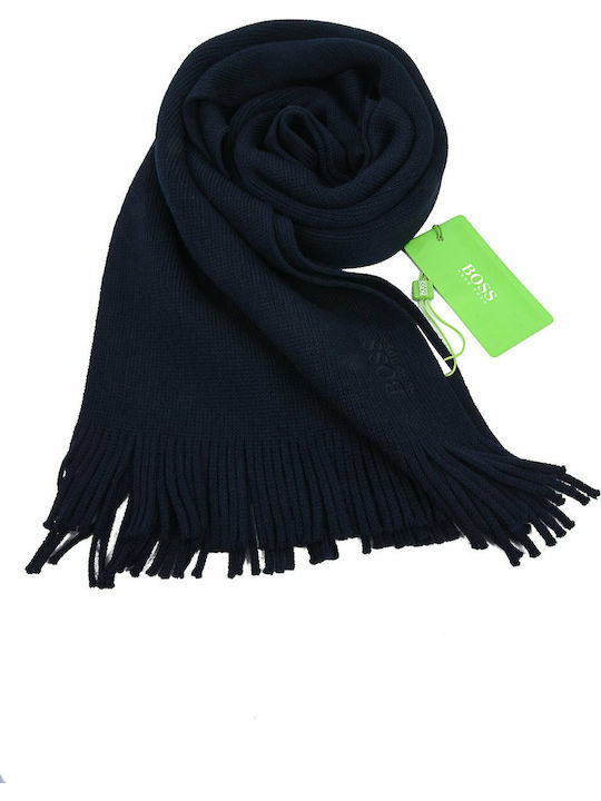 Hugo Boss Men's Scarf Navy Blue