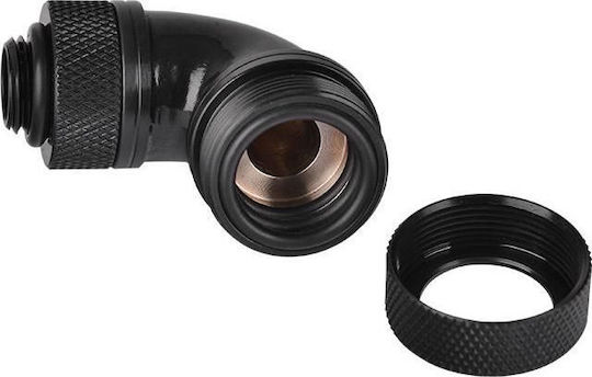 Thermaltake Pacific G14 PETG Tube 90 Degree Compression 16mm OD Armaturen Schwarz